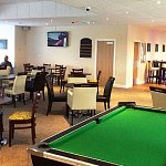 Brilliant bar, bistro serving great food and an amusement area to keep the children entertained.